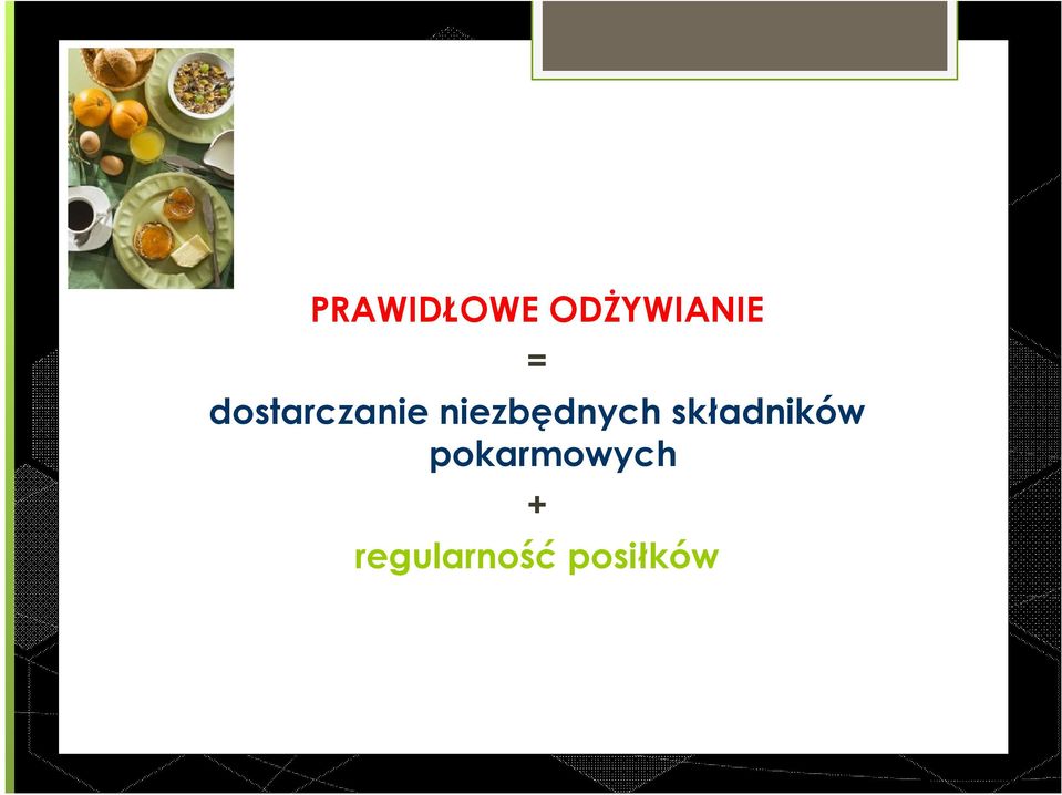 niezbędnych składników