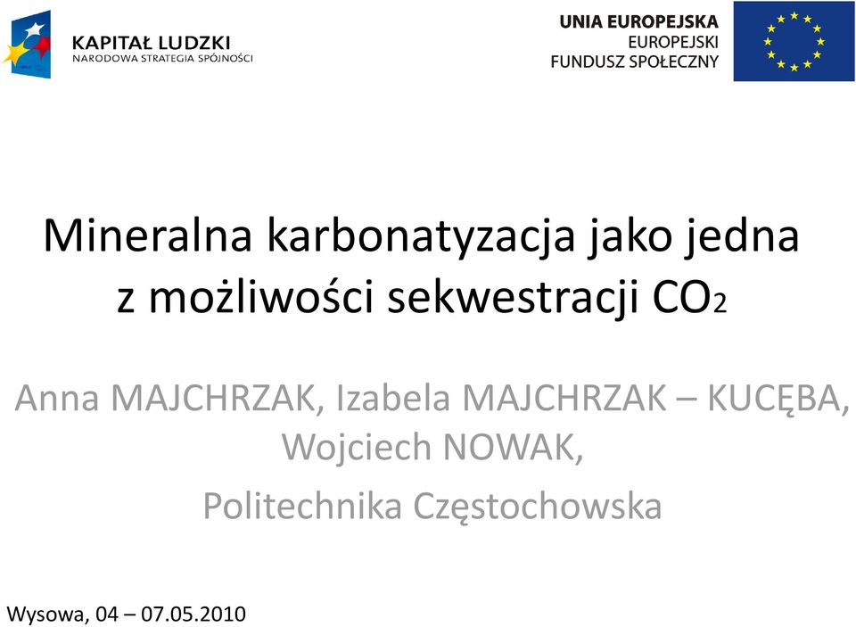 MAJCHRZAK, Izabela MAJCHRZAK KUCĘBA,