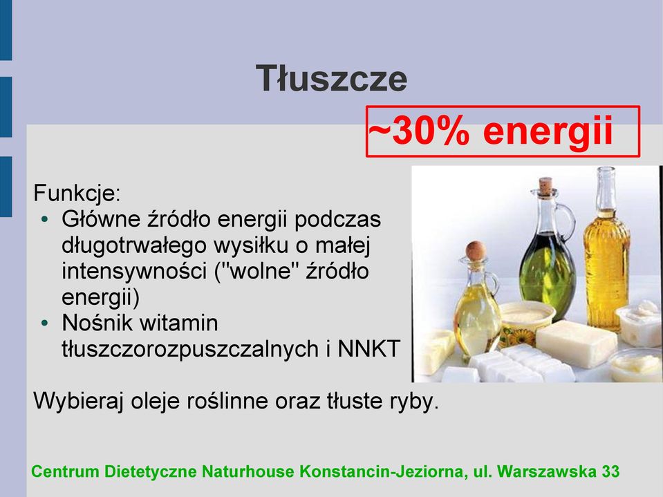 ("wolne" źródło energii) Nośnik witamin