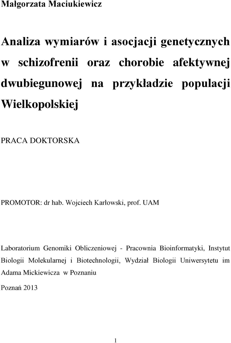 Wojciech Karłowski, prof.