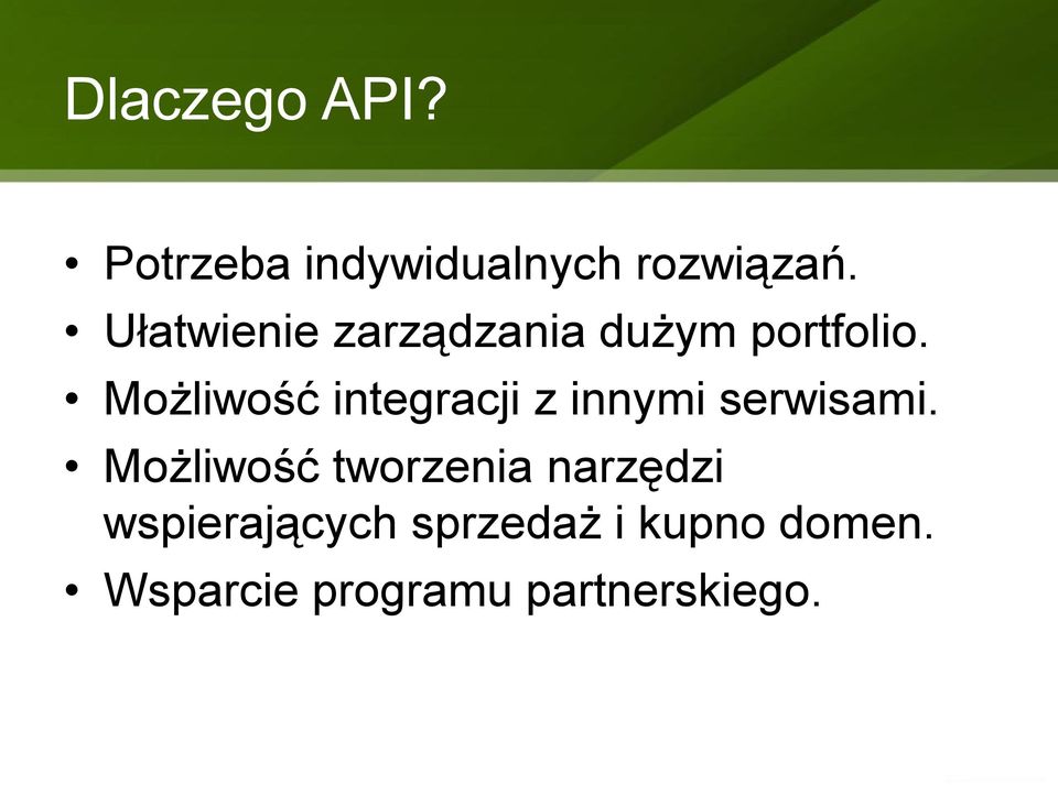 Możliwość integracji z innymi serwisami.