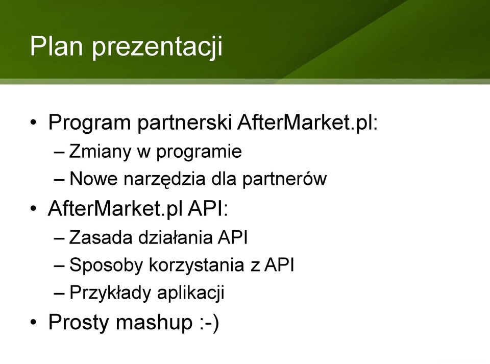 partnerów AfterMarket.