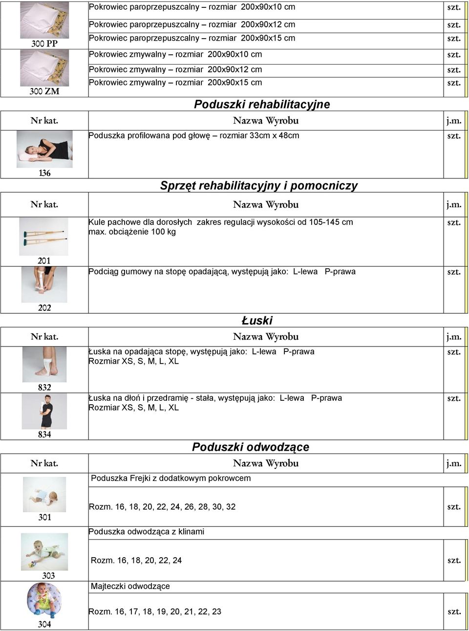 Kule pachowe dla dorosłych zakres regulacji wysokości od 105-145 cm max.