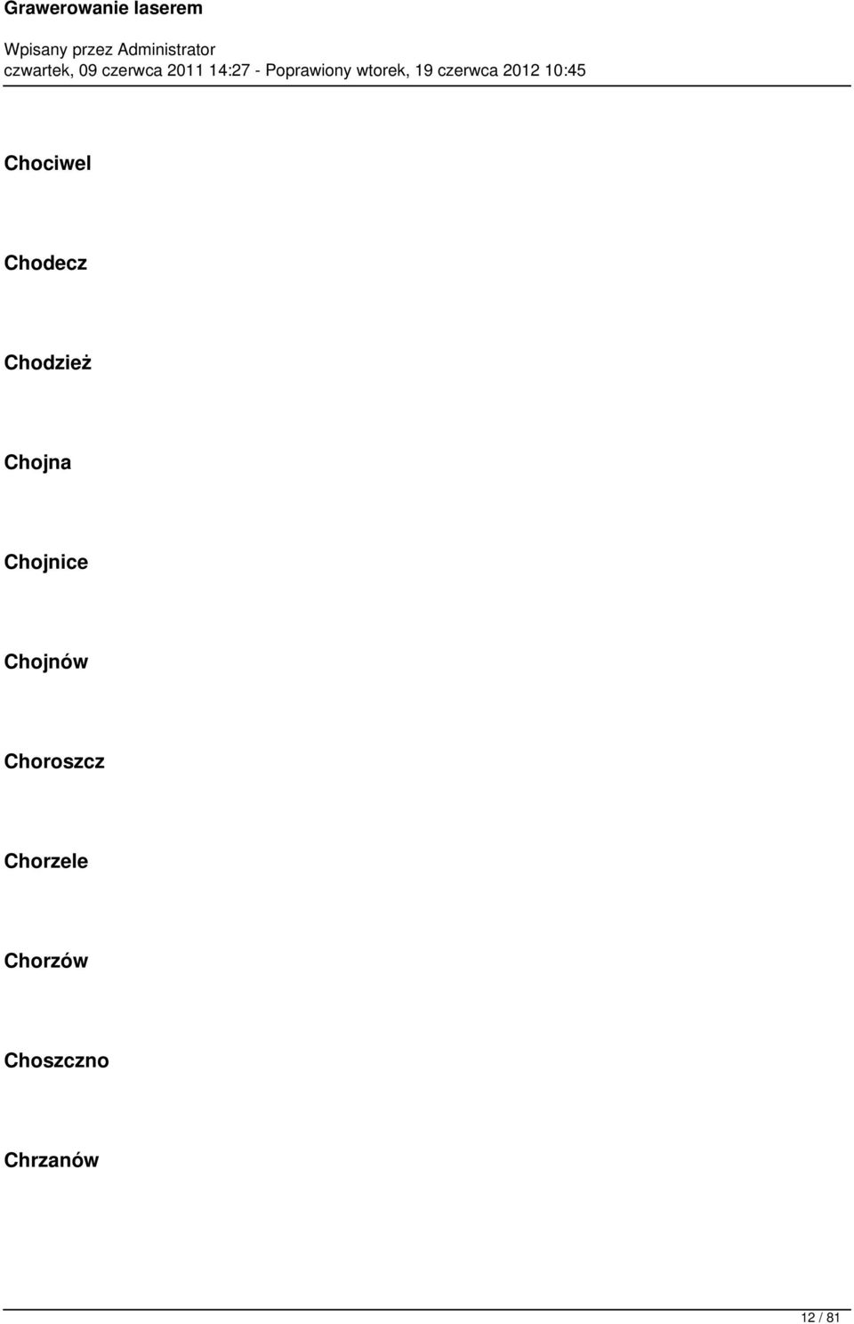 Choroszcz Chorzele