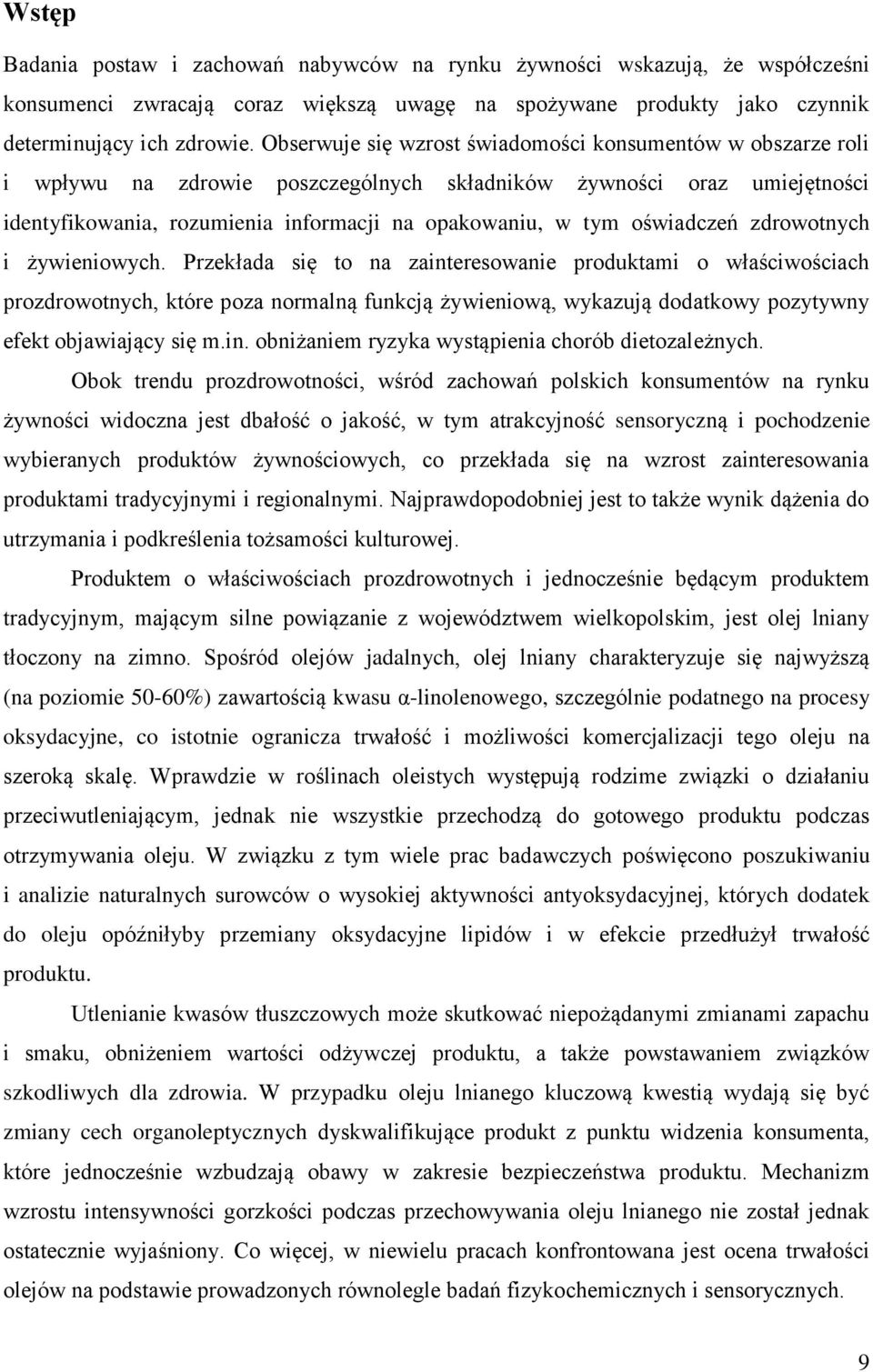 oświadczeń zdrowotnych i żywieniowych.