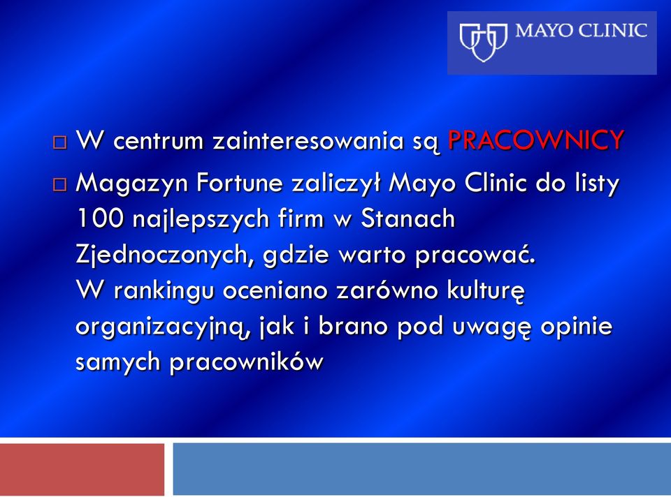 Zjednoczonych, gdzie warto pracować.