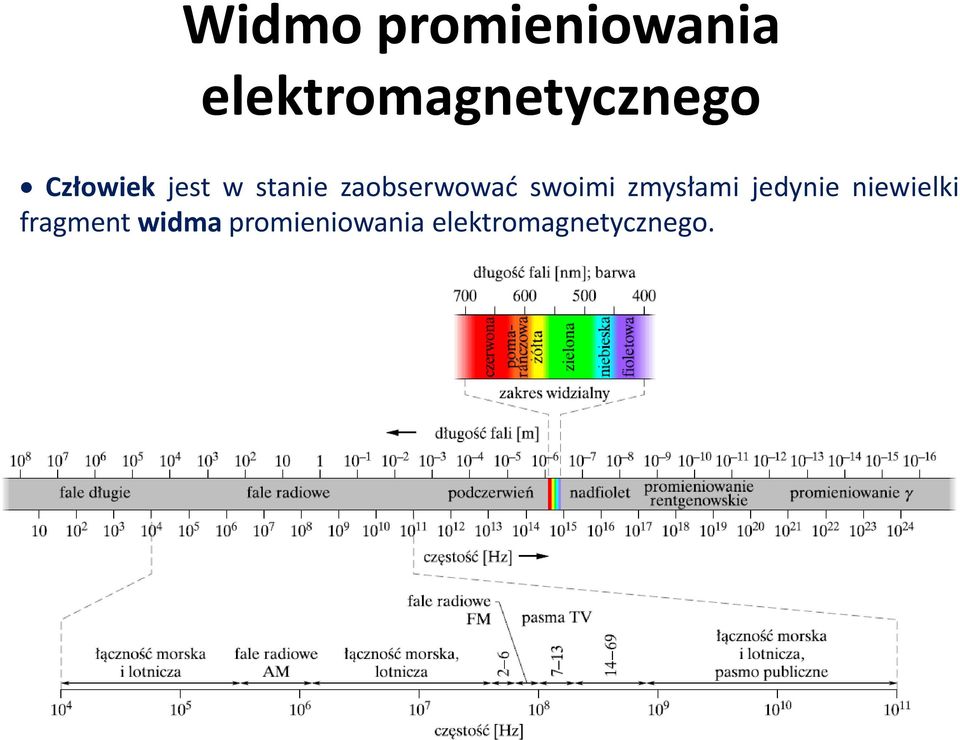 stanie zaobserwować swoimi zmysłami