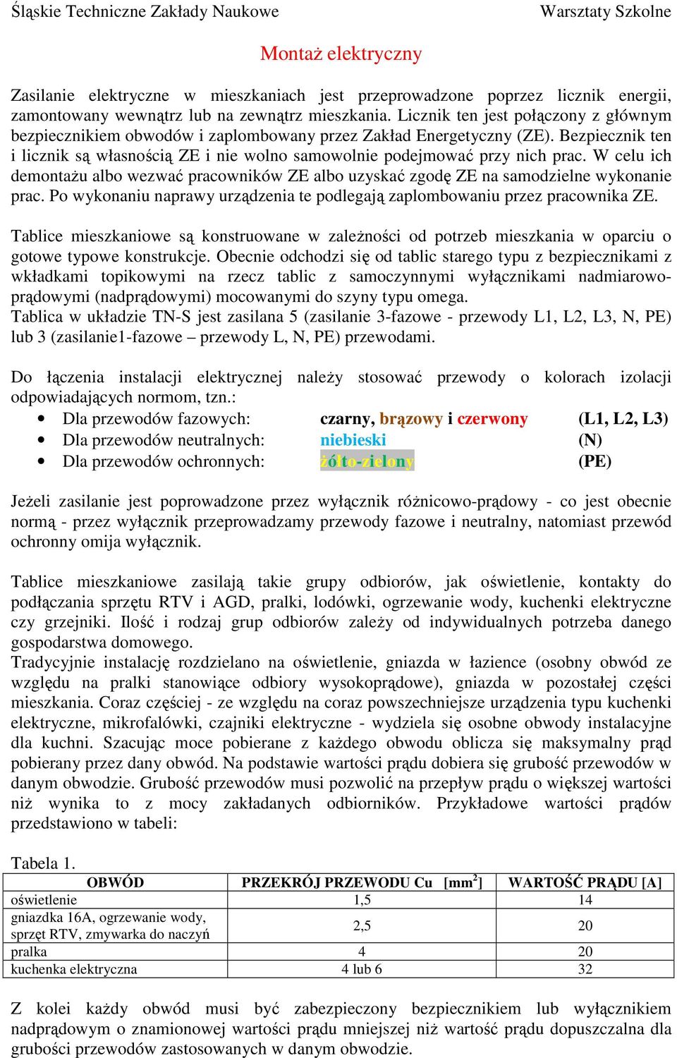 W celu ich demontaŝu albo wezwać pracowników ZE albo uzyskać zgodę ZE na samodzielne wykonanie prac. Po wykonaniu naprawy urządzenia te podlegają zaplombowaniu przez pracownika ZE.