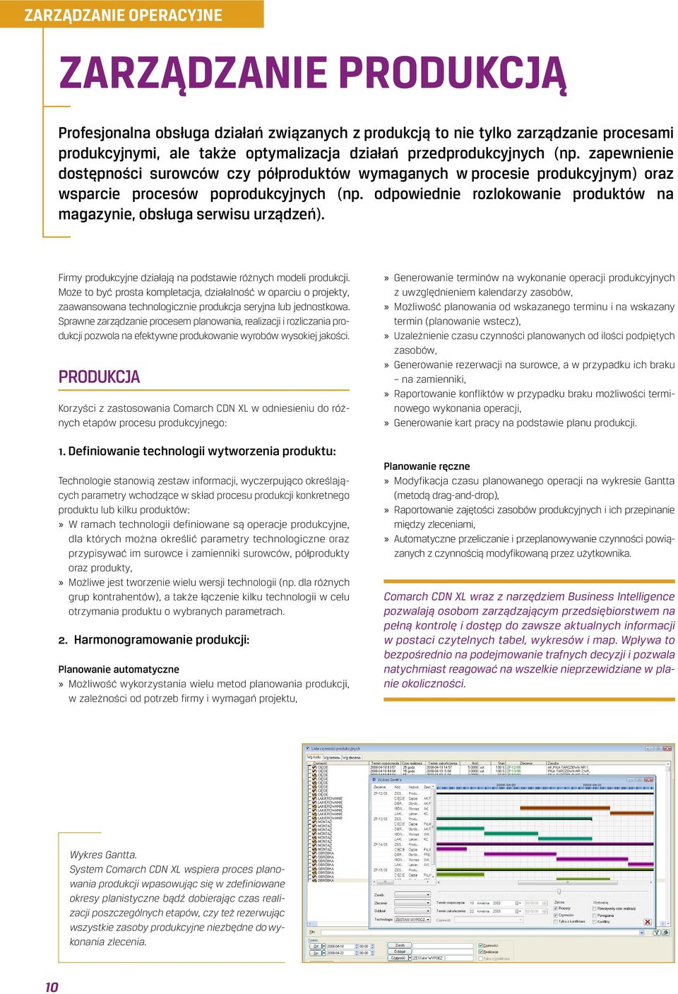 odpowiednie rozlokowanie produktów na magazynie, obsługa serwisu urządzeń). Firmy produkcyjne działają na podstawie różnych modeli produkcji.