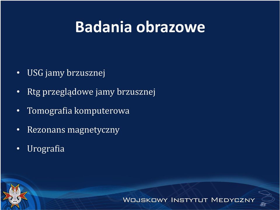 jamy brzusznej Tomografia