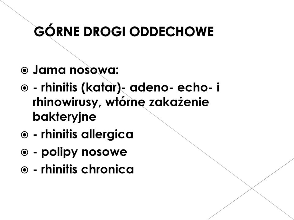 zakaŝenie bakteryjne - rhinitis
