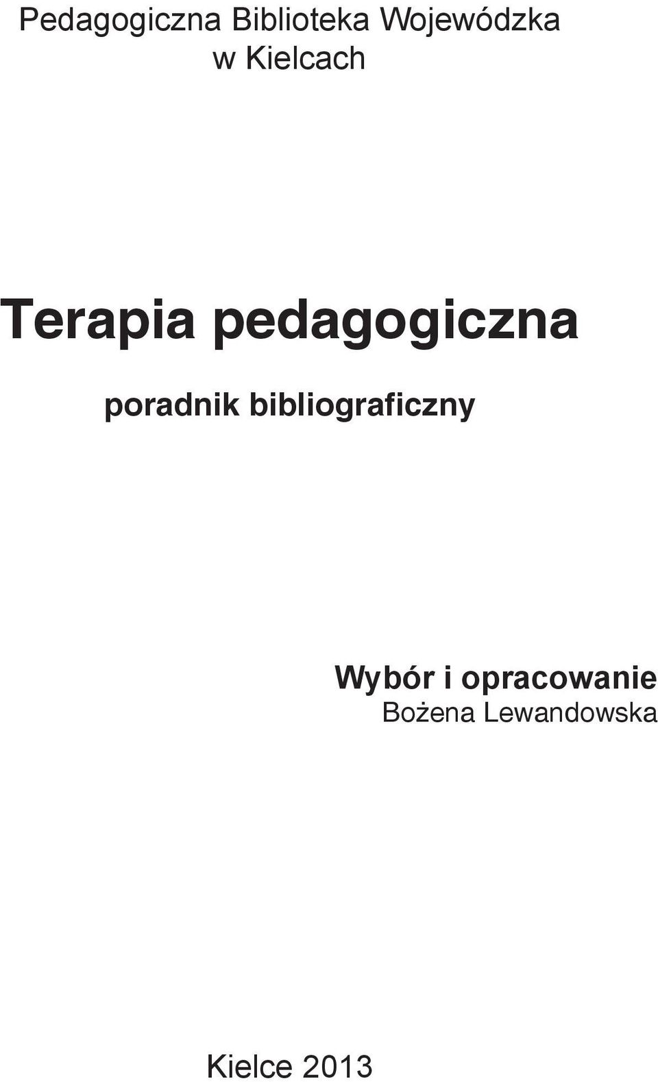 poradnik bibliograficzny Wybór i