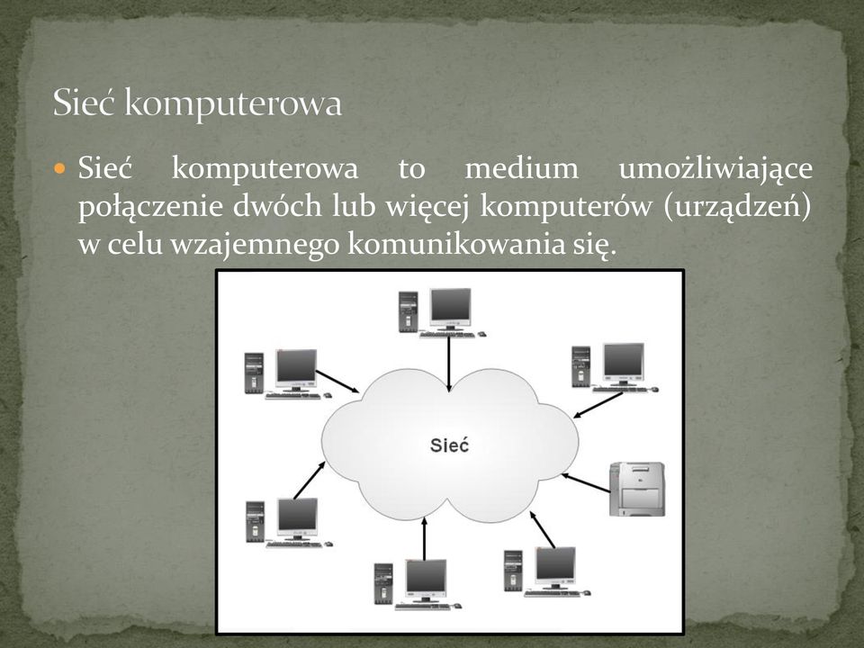 lub więcej komputerów