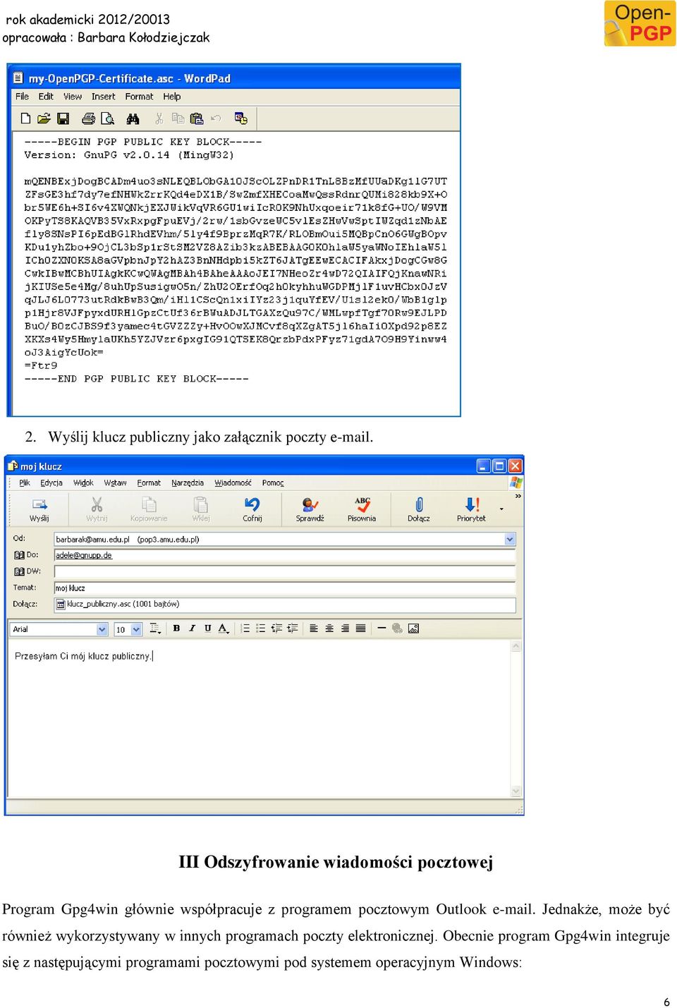 pocztowym Outlook e-mail.