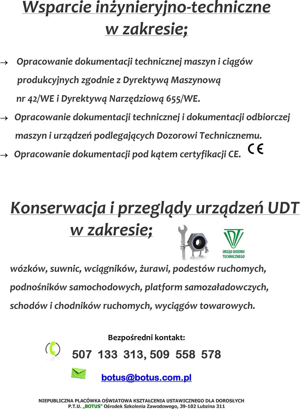 Opracowanie dokumentacji pod kątem certyfikacji CE.