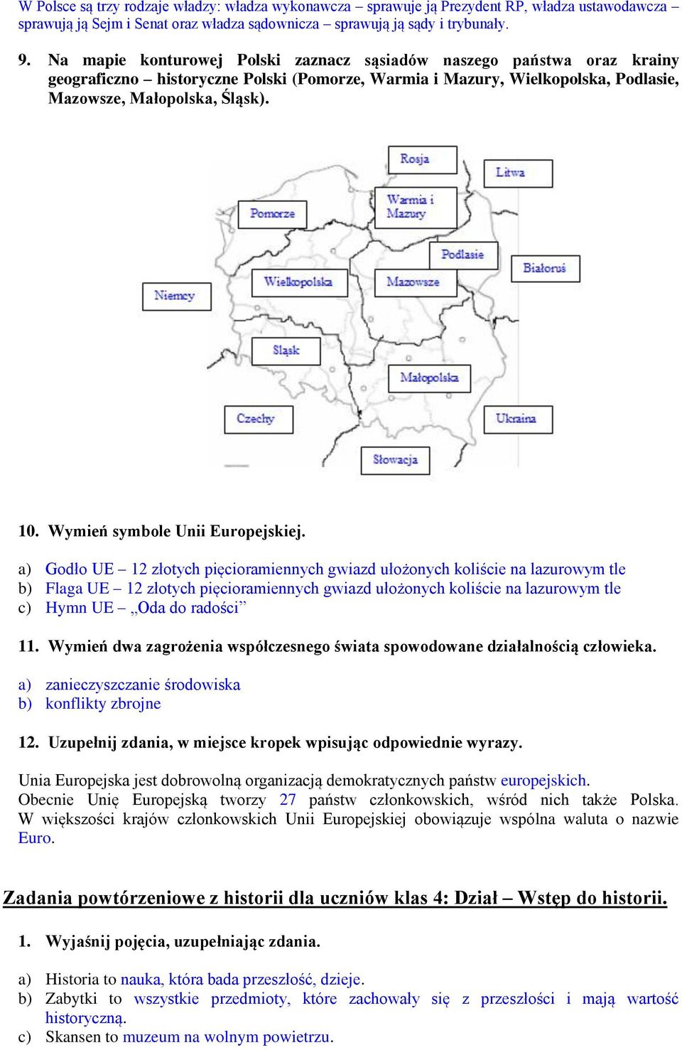 Wymień symbole Unii Europejskiej.