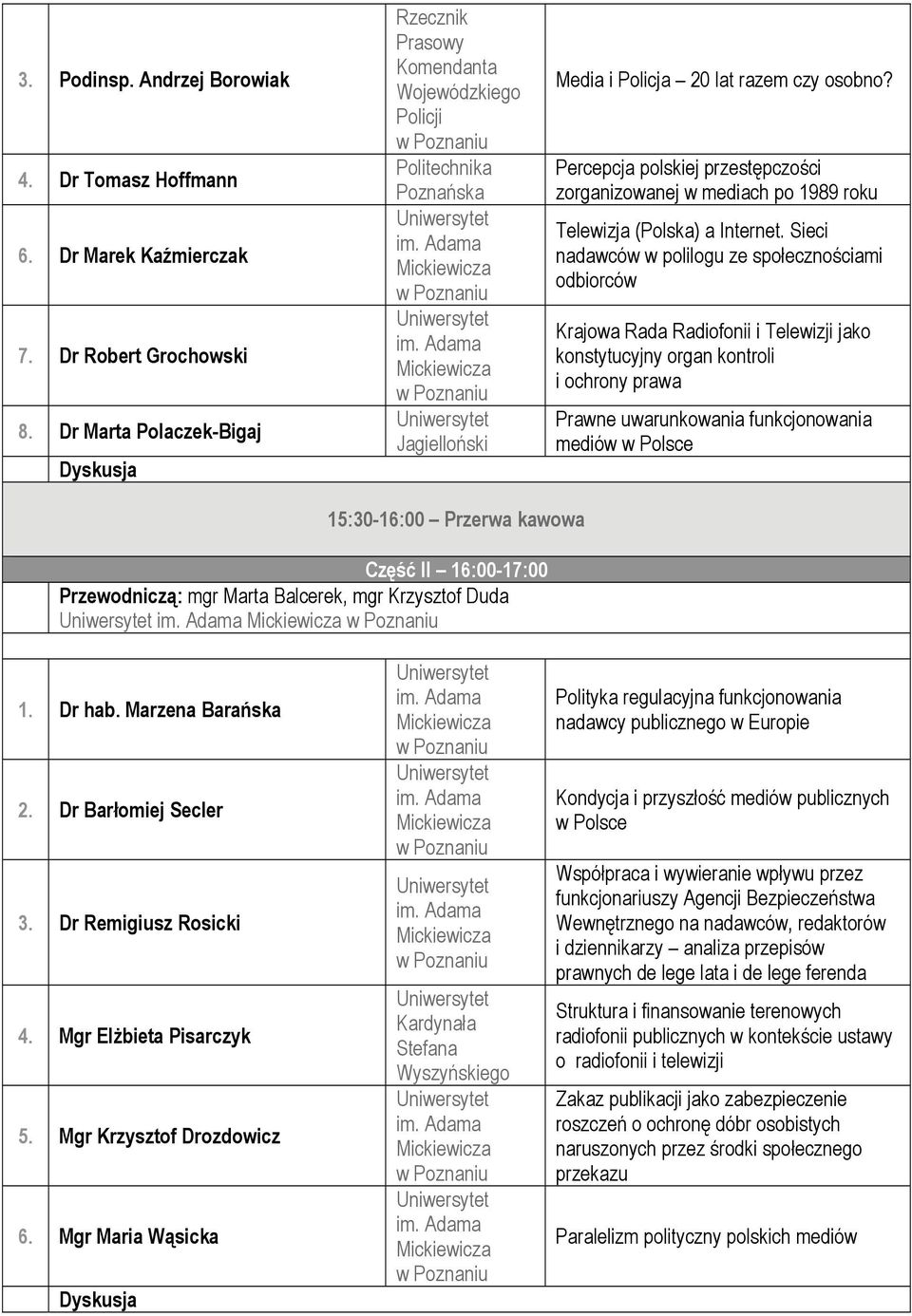 Percepcja polskiej przestępczości zorganizowanej w mediach po 1989 roku Telewizja (Polska) a Internet.