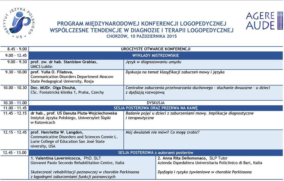 00-10.30 Doc. MUDr. Olga Dlouhá, CSc.