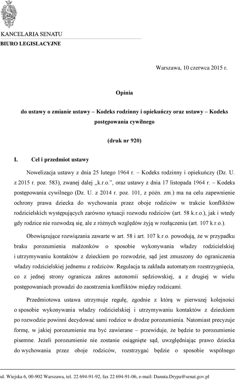 Kodeks postępowania cywilnego (Dz. U. z 2014 r. poz. 101, z późn. zm.