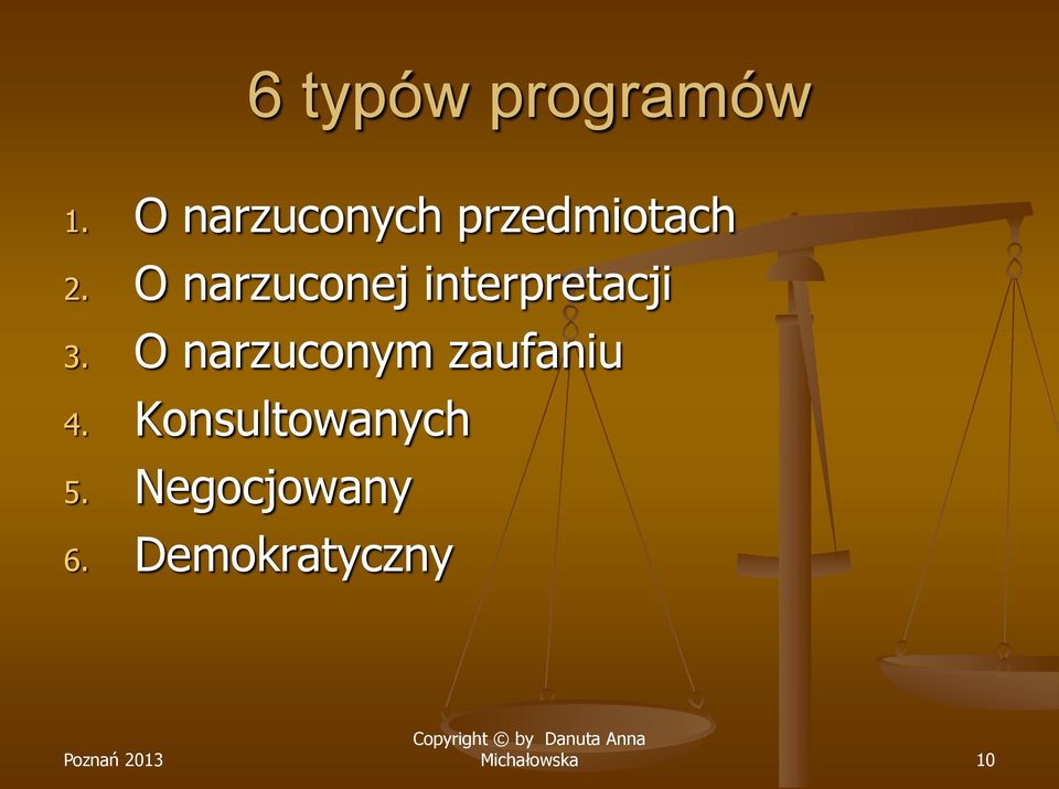 O narzuconej interpretacji 3.