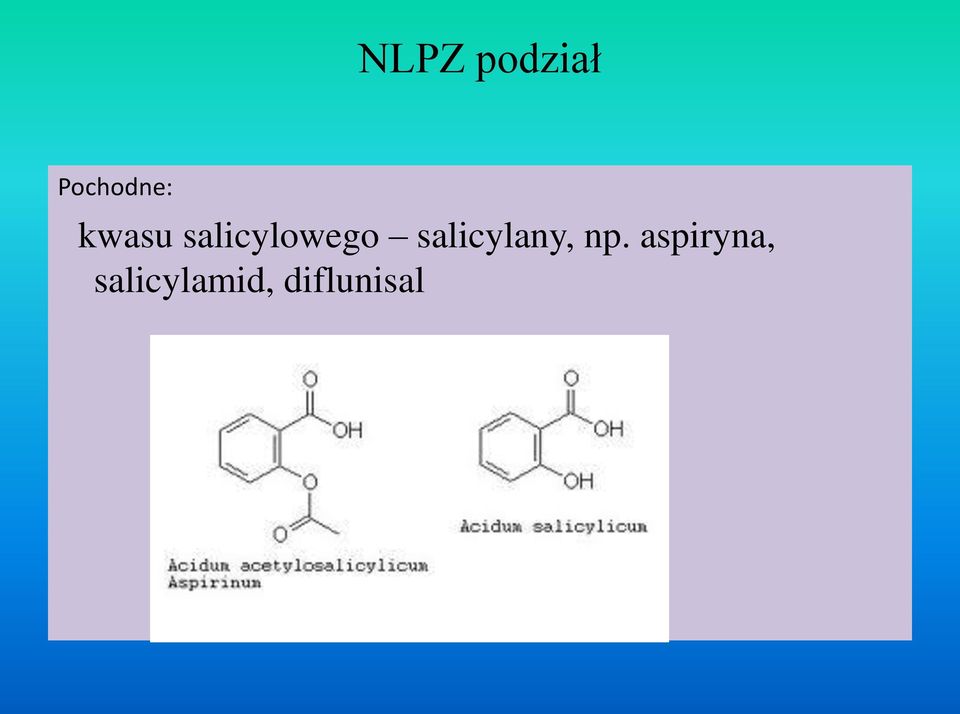 salicylany, np.