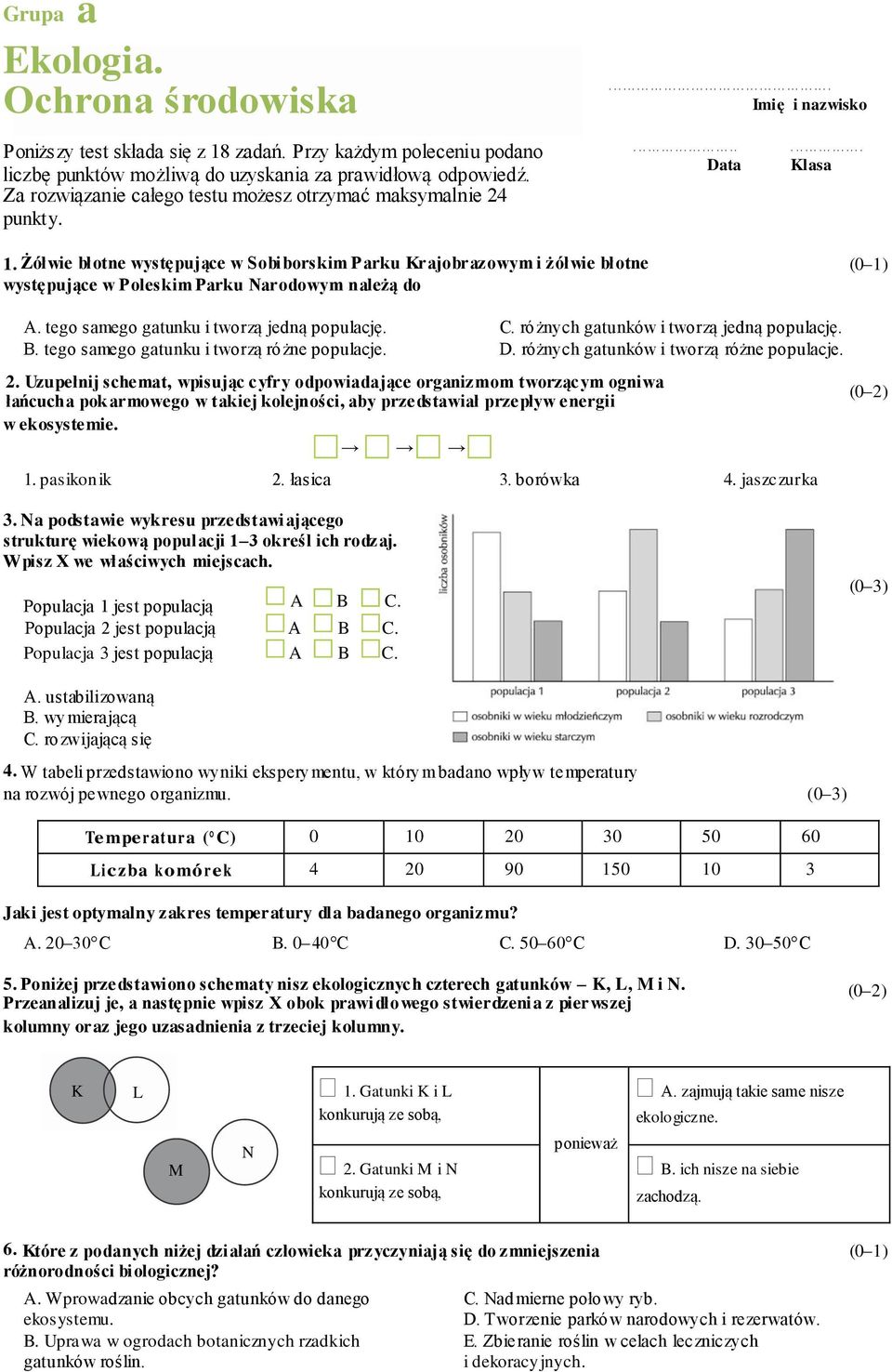 Żółwie błotne występujące w Sobiborskim Parku Krajobrazowym i żółwie błotne występujące w Poleskim Parku Narodowym należą do A. tego samego gatunku i tworzą jedną populację. B.