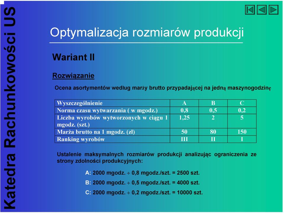 ) Marża brutto na 1 mgodz.