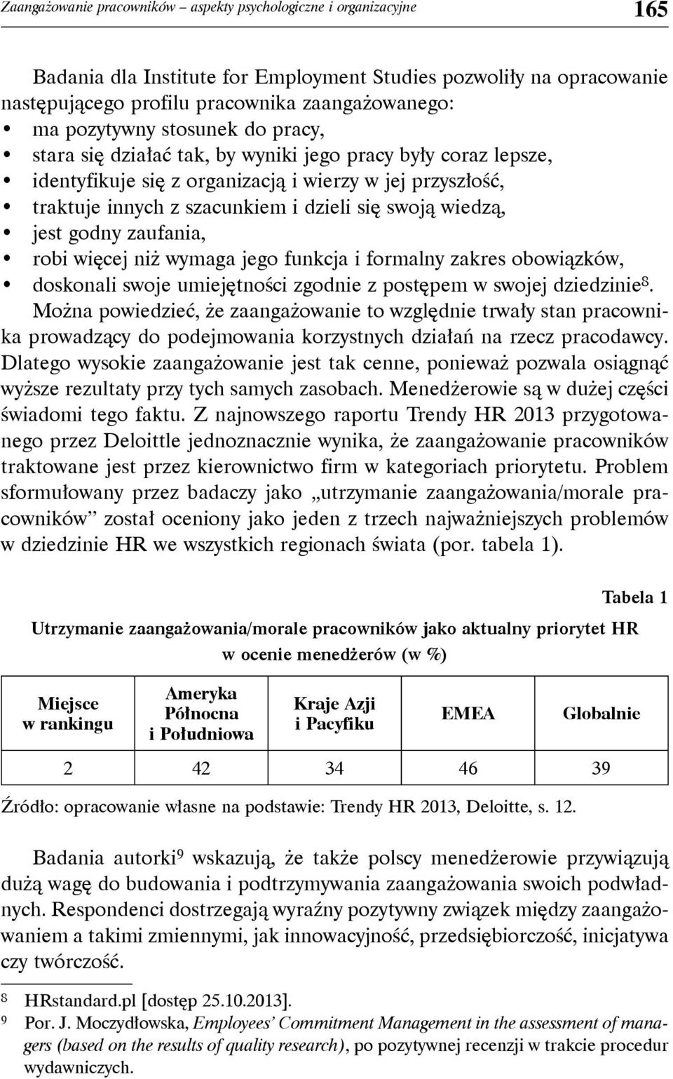 wiedzą, jest godny zaufania, robi więcej niż wymaga jego funkcja i formalny zakres obowiązków, doskonali swoje umiejętności zgodnie z postępem w swojej dziedzinie 8.