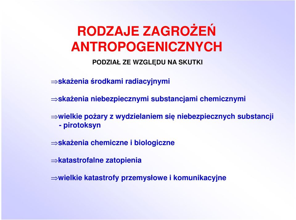 pożary z wydzielaniem się niebezpiecznych substancji - pirotoksyn skażenia