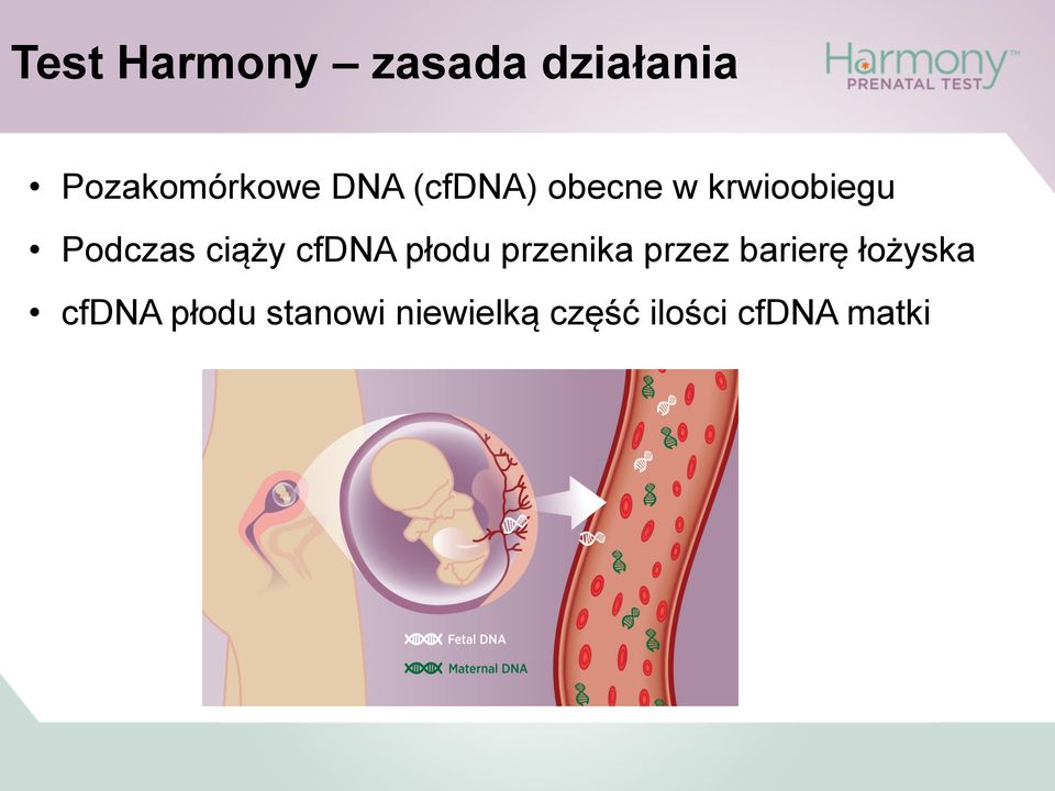 cfdna płodu przenika przez barierę łożyska