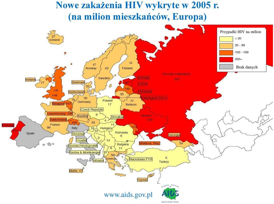 (na milion mieszkańców,