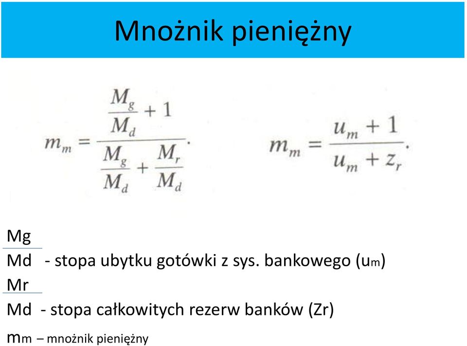 bankowego (um) Mr Md - stopa