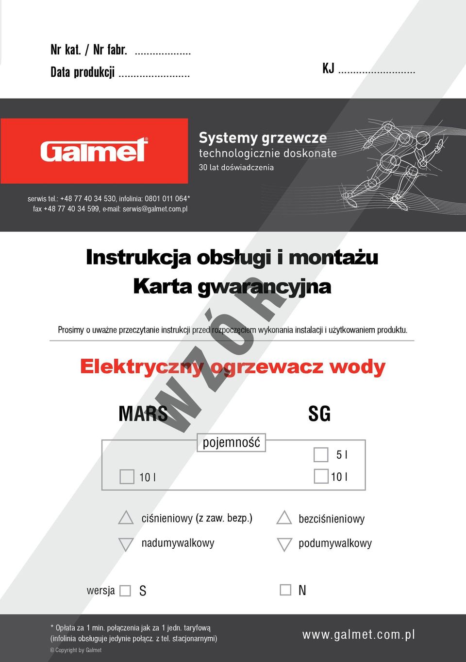 pl Instrukcja obsługi i montażu Karta gwarancyjna Instrukcja obsługi i montażu Karta gwarancyjna Prosimy o uważne przeczytanie instrukcji przed rozpoczęciem wykonania instalacji i i użytkowaniem