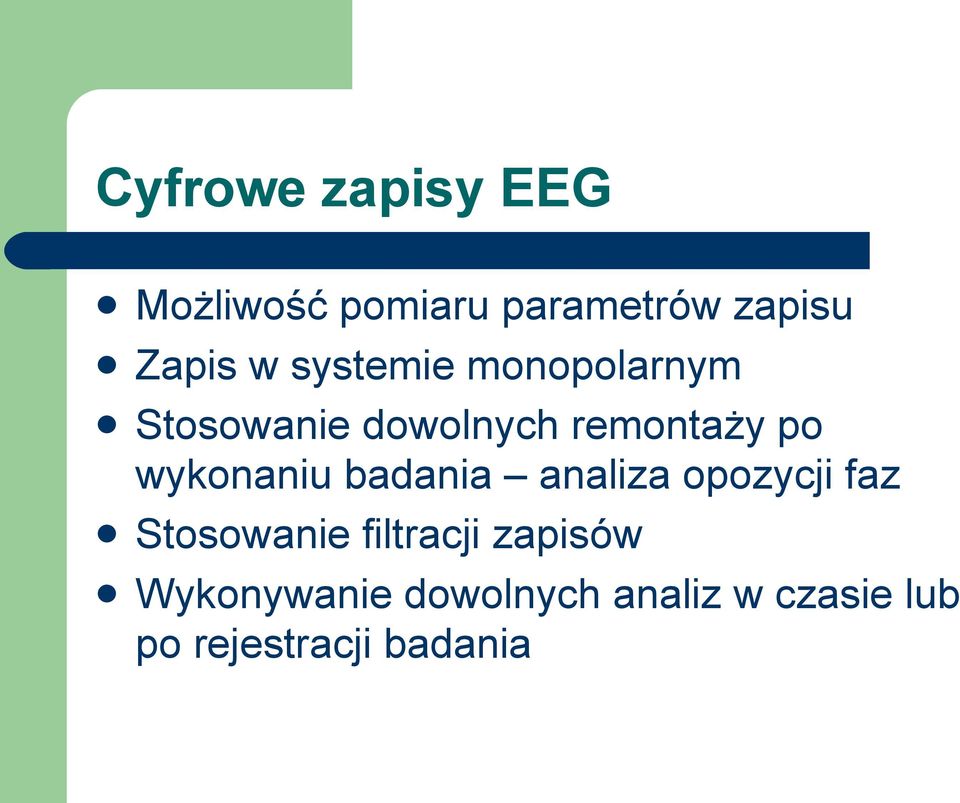 wykonaniu badania analiza opozycji faz Stosowanie filtracji