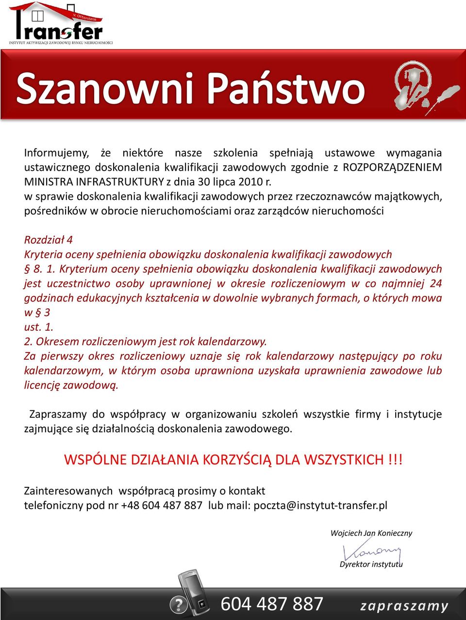 zawodowych 8. 1.