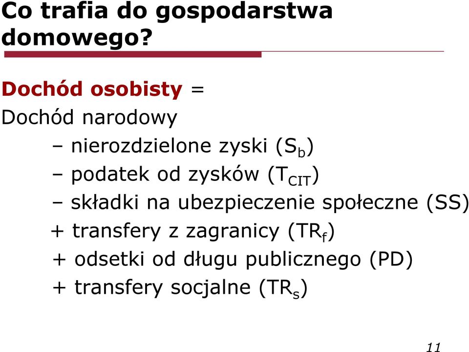 podatek od zysków (T CIT ) składki na ubezpieczenie społeczne