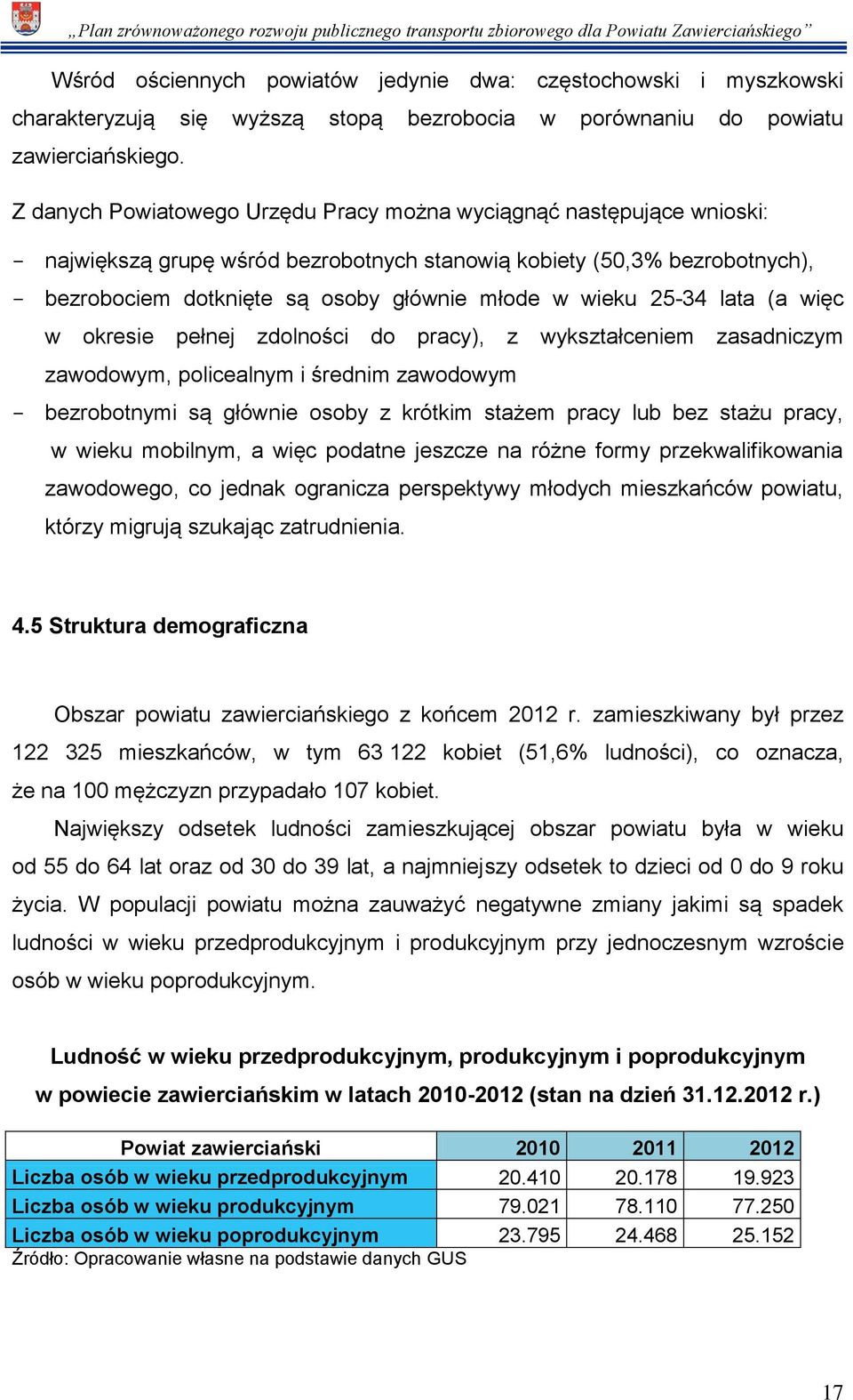 wieku 25-34 lata (a więc w okresie pełnej zdolności do pracy), z wykształceniem zasadniczym zawodowym, policealnym i średnim zawodowym - bezrobotnymi są głównie osoby z krótkim stażem pracy lub bez