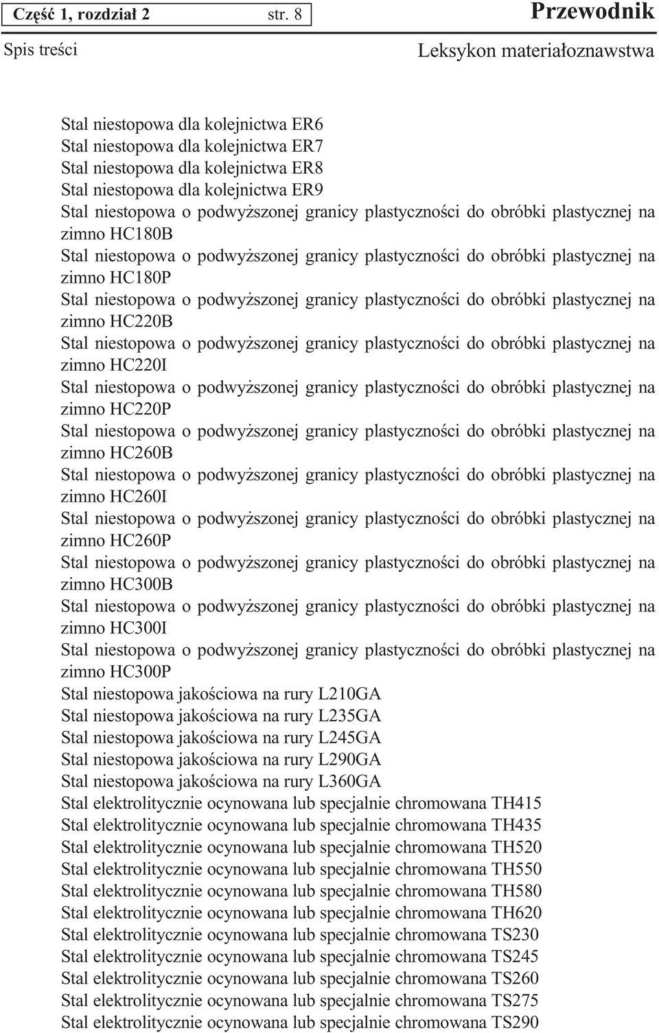 plastycznoêci do obróbki plastycznej na zimno HC180B Stal niestopowa o podwy szonej granicy plastycznoêci do obróbki plastycznej na zimno HC180P Stal niestopowa o podwy szonej granicy plastycznoêci