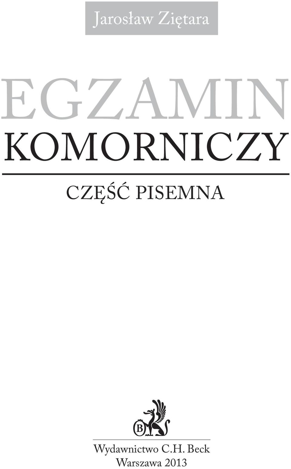 CZĘŚĆ PISEMNA