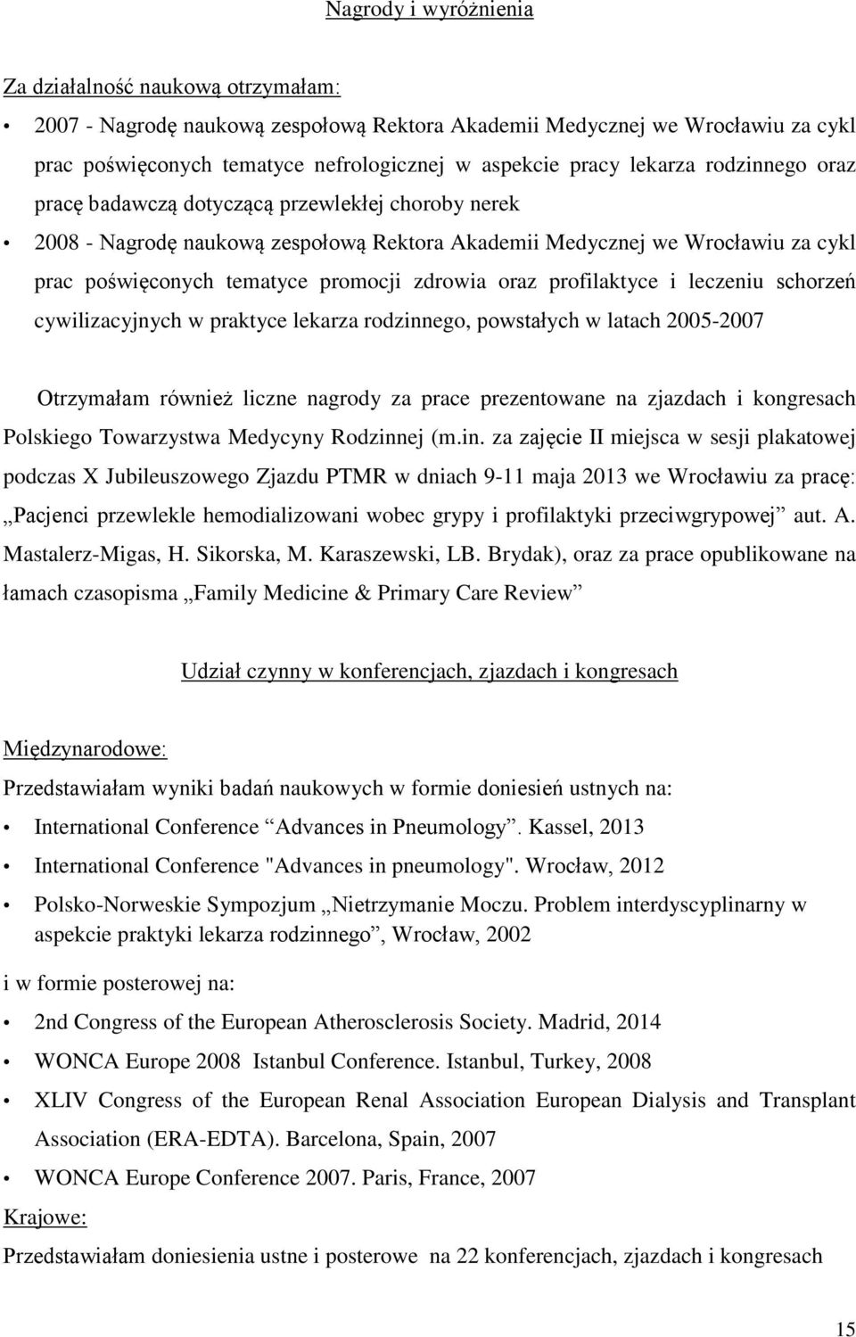 Autoreferat Opis Dorobku I Osiągnięć Naukowych Dr N Med Agnieszka Mastalerz Migas Pdf Free 3888