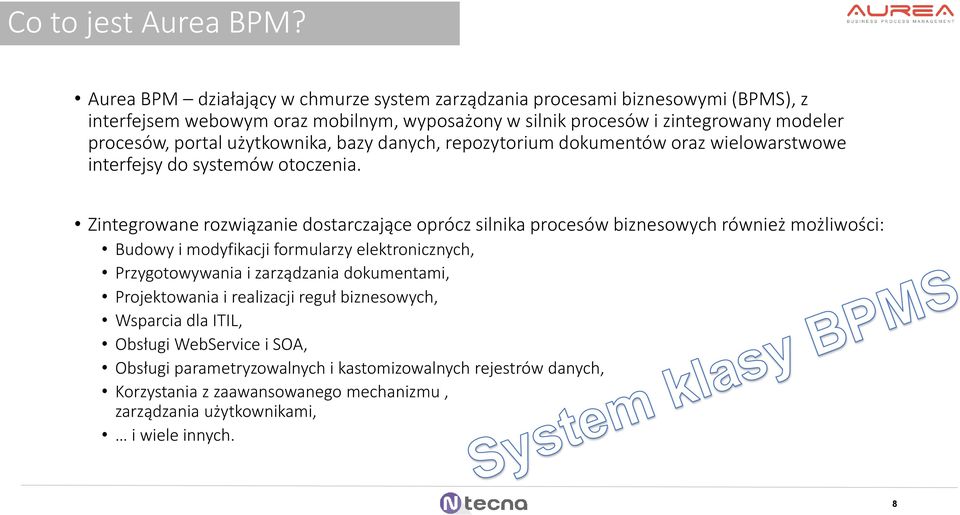 portal użytkownika, bazy danych, repozytorium dokumentów oraz wielowarstwowe interfejsy do systemów otoczenia.