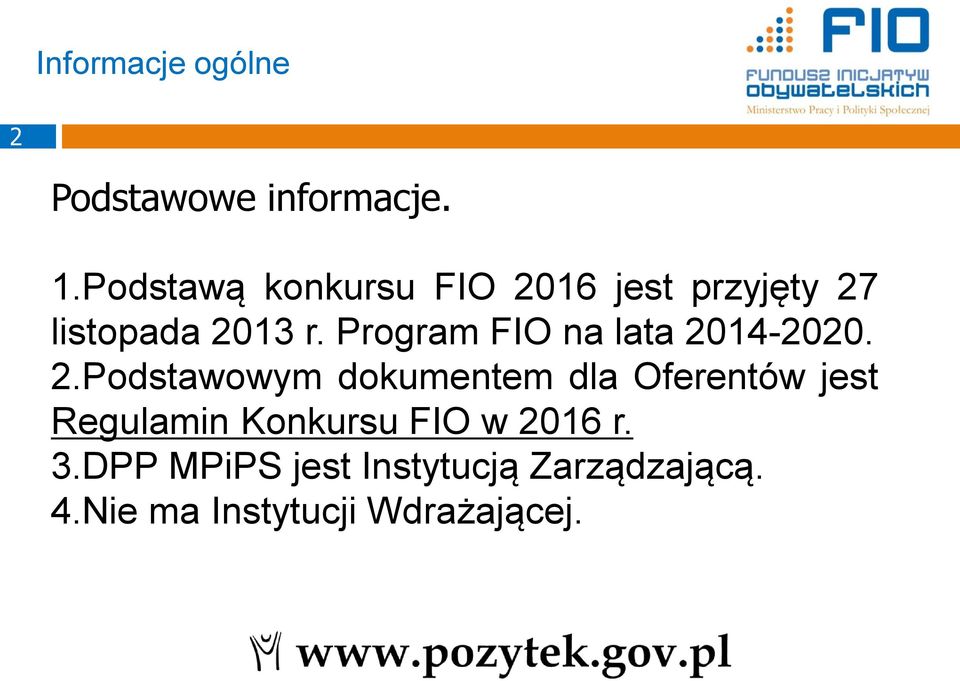 Program FIO na lata 20