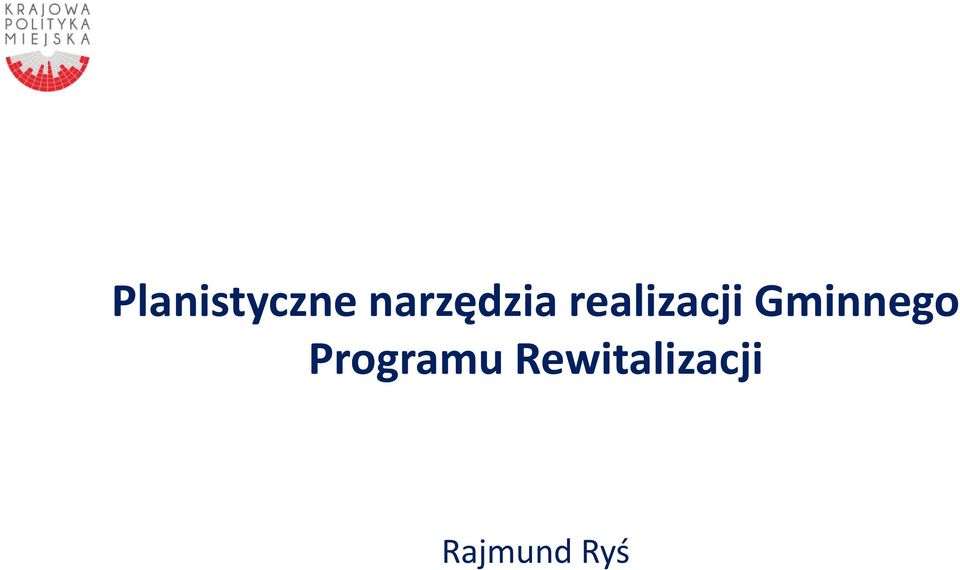 realizacji Gminnego