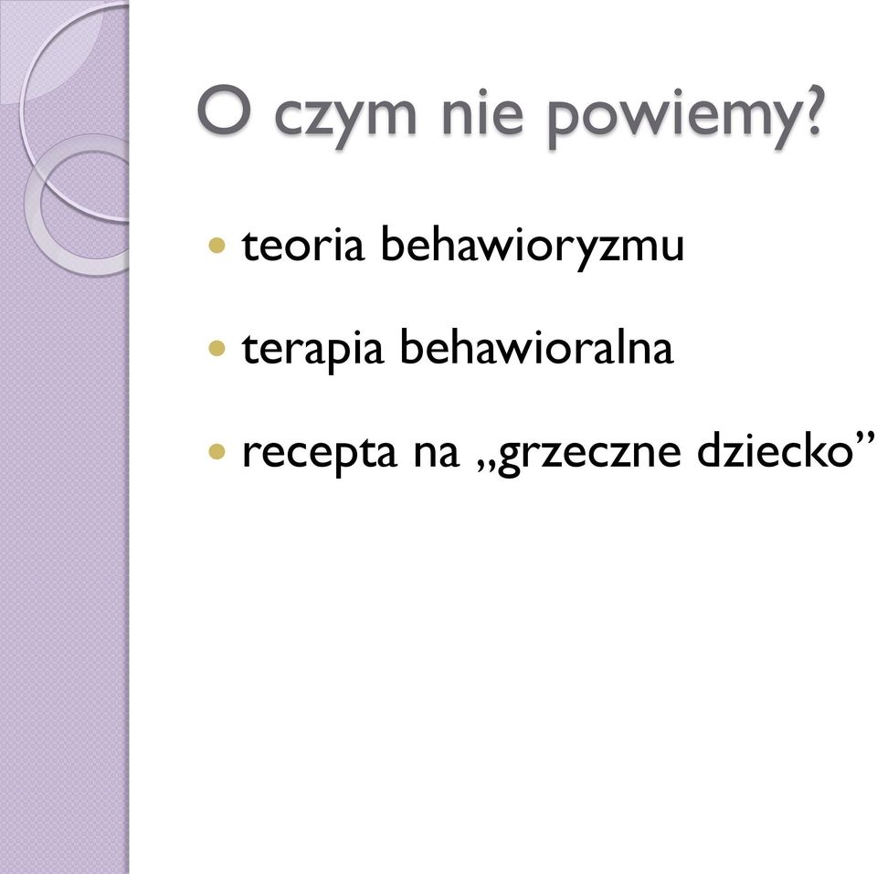 terapia behawioralna