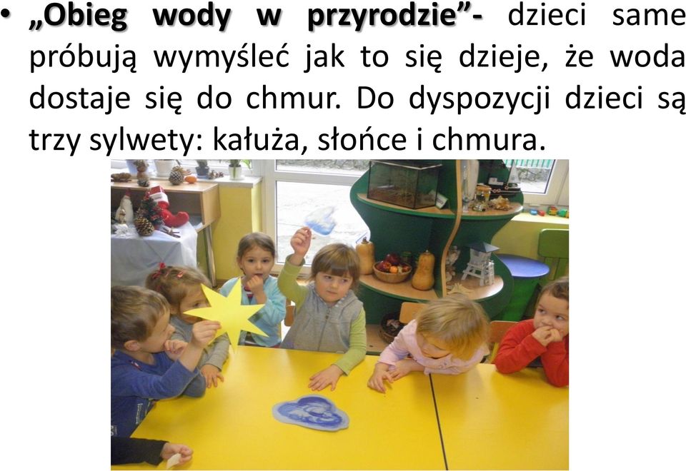 woda dostaje się do chmur.