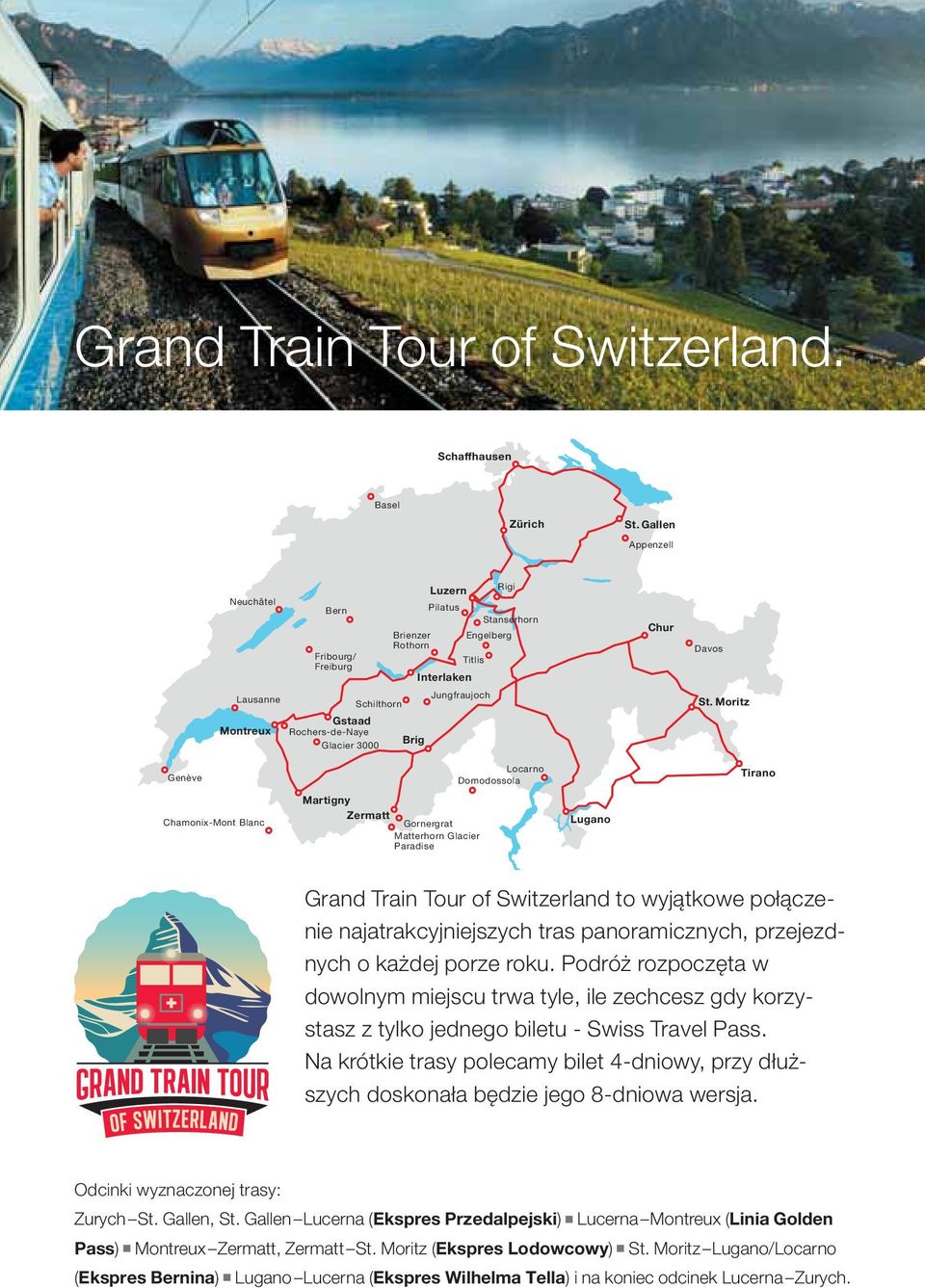 Jungfraujoch Brig Chur Davos St.