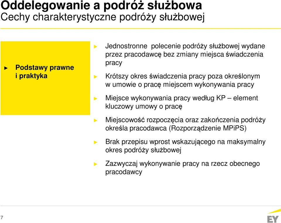 wykonywania pracy Miejsce wykonywania pracy według KP element kluczowy umowy o pracę Miejscowość rozpoczęcia oraz zakończenia podróży określa