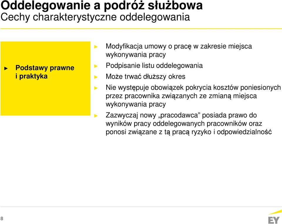 obowiązek pokrycia kosztów poniesionych przez pracownika związanych ze zmianą miejsca wykonywania pracy Zazwyczaj nowy