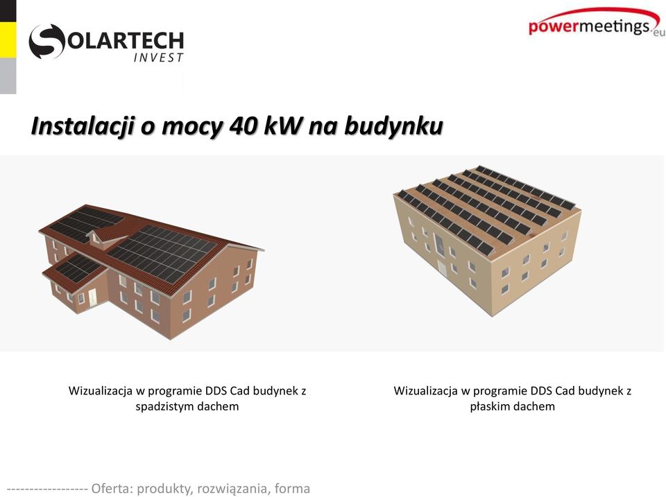 Wizualizacja w programie DDS Cad budynek z płaskim