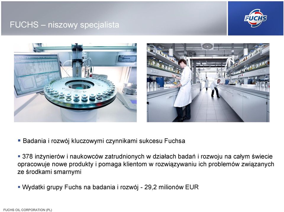 opracowuje nowe produkty i pomaga klientom w rozwiązywaniu ich problemów związanych ze